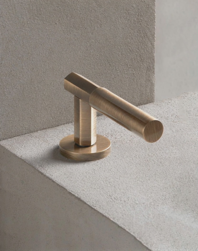 Juego de manillas con roseta redonda Pair