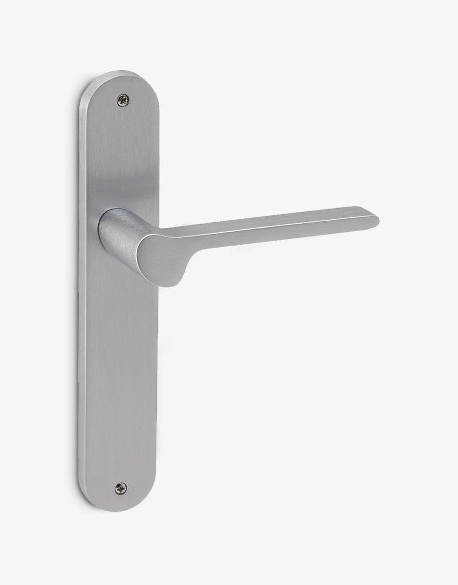 Contemporary Sokol handle on oval backplate